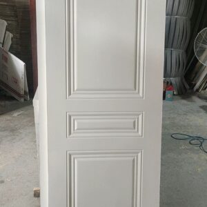 Clean White Minimalist Wooden Door