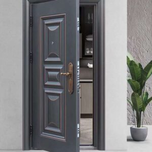 Dark Grey Metallic Security Door