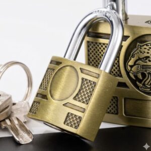 Classic Brass Padlock with Keys